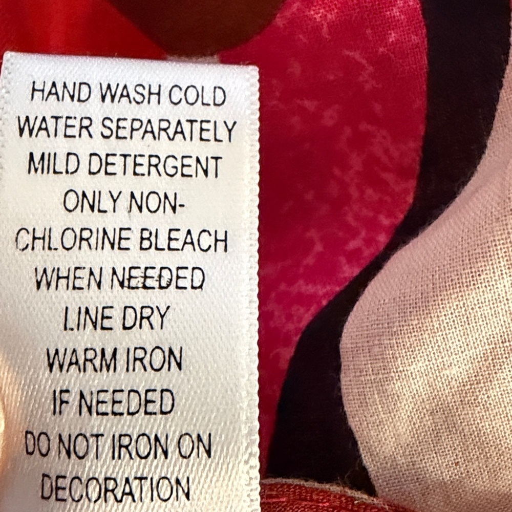 Kaktus Bright Floral Boho V-Neck Tunic Dress dress size Large - Picture 11 of 11